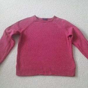 Lands' End Women's Rose Crew Neck Sweater